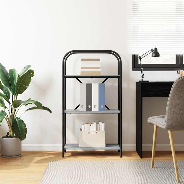 vidaXL Polica Siva Sonoma 60 x 30 x 109 cm Konstruirano drvo