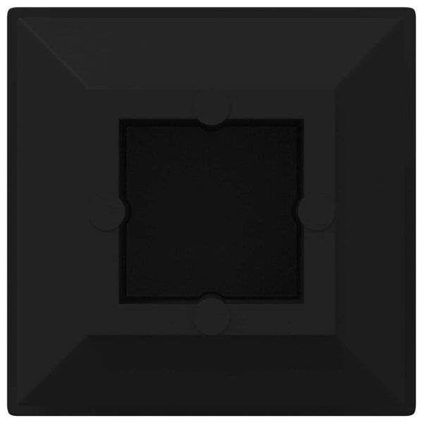 vidaXL Zavr&scaron;ne kapice 12 pcs Crna 15 x 15 x 15 mm PP