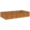 vidaXL Povi&scaron;ena vrtna gredica 195 x 100 x 36 cm od čelika COR-TEN
