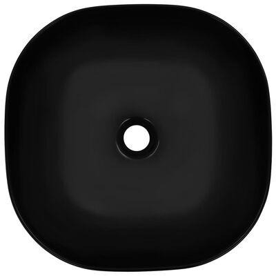 vidaXL Umivaonik 42,5 x 42,5 x 14,5 cm keramički crni
