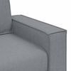 vidaXL Sofa 3 pcs Svijetlo siva Platnasta tkanina