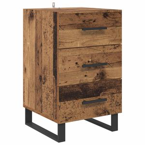 vidaXL Noćni ormar Staro drvo 40 x 40 x 66 cm Konstruirano drvo