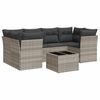 vidaXL 7-dijelni set vrtnih sofa svjetlosivi od poliratana