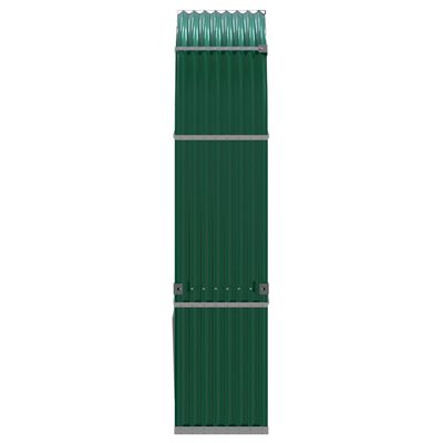 vidaXL Držač za cjepanice zeleni 120x45x210 cm od pocinčanog čelika