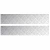 vidaXL Stepenica 2 kom. 100 x 20 cm Srebrno Aluminij Pravokutni