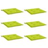 vidaXL Jastuci za vrtne stolice 6 kom zeleni 50x50x4 cm tkanina Oxford