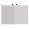 vidaXL Uvlačiva bočna tenda za terasu 220 x 300 cm siva