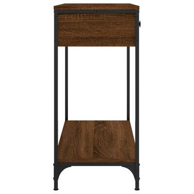 vidaXL Konzolni stol smeđa boja hrasta 75x34,5x75 cm konstruirano drvo