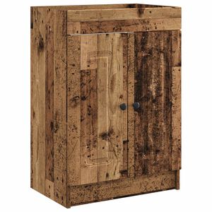 vidaXL Ormarić ispod umivaonika Staro drvo 56 x 37,5 x 81 cm