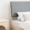 vidaXL Tapecirani uzglavlje Svijetlo siva 80 cm Čvrsto borovo drvo