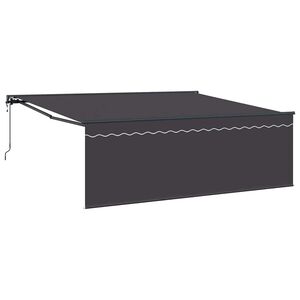 vidaXL Povlačivi tende Antracit 400 &times; 300 cm Poliester i aluminij