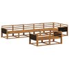 vidaXL Set vanjskih sofa 8 pcs Prirodna Čvrsto drvo akacije