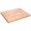 vidaXL Stolna ploča svjetlosmeđa 60x50x(2-4) cm tretirana hrastovina