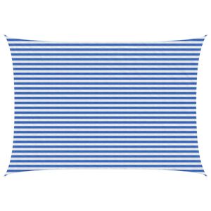vidaXL Jedrilica za sunčevu sjenu Plava i bijela 3 x 6 m HDPE