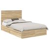 vidaXL Krevet s od storage Sonoma hrast 120 x 200 cm Konstruirano drvo