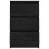 vidaXL Noćni ormarići 2 kom crni 40 x 29,5 x 64 cm od masivne borovine