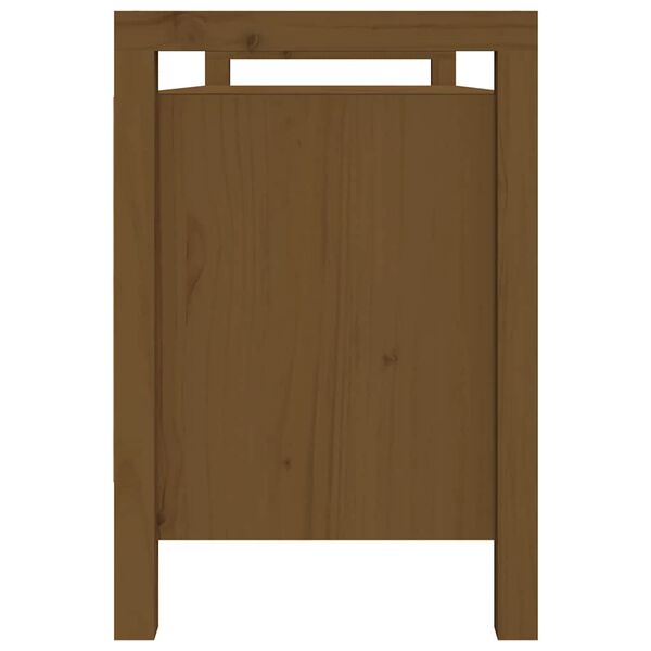 vidaXL Klupa za hodnik boja meda 110x40x60 cm od masivne borovine