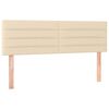 vidaXL Uzglavlja krem 144x5x78/88 cm od tkanine
