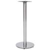 vidaXL Noga za bistro stol srebrna &Oslash; 45 x 107 cm od nehrđajućeg čelika