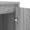 vidaXL Ormar za perilicu rublja s pohranom Siva Sonoma 87 x 60 x 89 cm