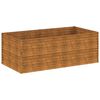 vidaXL Povi&scaron;ena vrtna gredica 196 x 100 x 69 cm od čelika COR-TEN