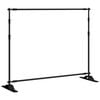 vidaXL Stalak za pozadinu crni 254 x 243 cm čelični