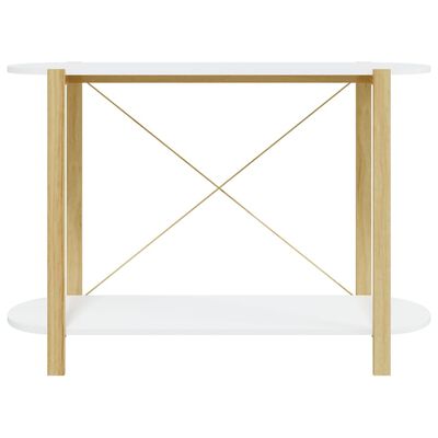 vidaXL Konzolni stol bijeli 110 x 38 x 75 cm od konstruiranog drva