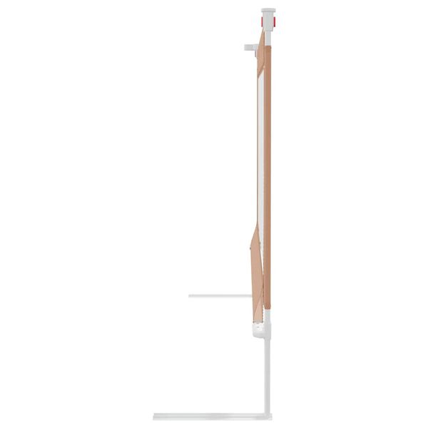 vidaXL Sigurnosna ograda za dječji krevet smeđe-siva 180x25 cm tkanina