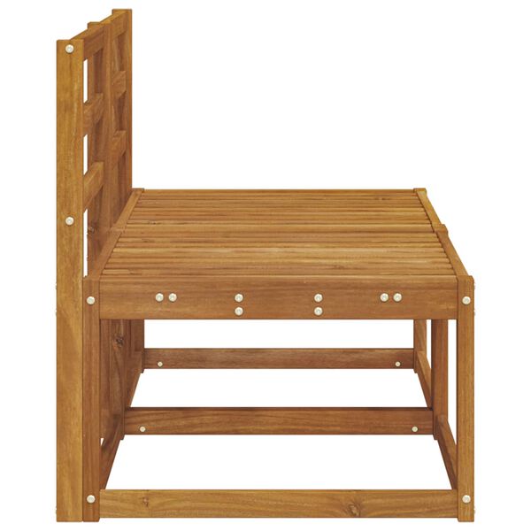 vidaXL 2 Komad Srednja sofa za van Čvrsto drvo akacije Prirodna