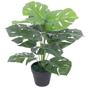 vidaXL Umjetna Biljka Monstera s Posudom 45 cm Zelena