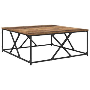 vidaXL Kava Stol Staro drvo 100 x 100 x 40 cm Konstruirano drvo