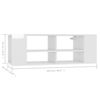 vidaXL Zidni TV ormarić sjajni bijeli 102x35x35 cm konstruirano drvo