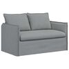 vidaXL Sofa 2 pcs Svjetlosiva 136 x 82 x 85 cm tkanina
