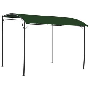 vidaXL Gazebo 3 x 3 x 2,55 m Zelena Čelik obložen prahom i tkanina