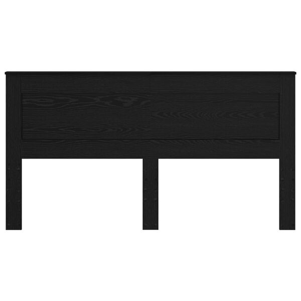 vidaXL Uzglavlje s uzglavljem Crni hrast 200 cm Konstruirano drvo