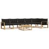 vidaXL Set vanjskih sofa 7 kom. Bijela i crna