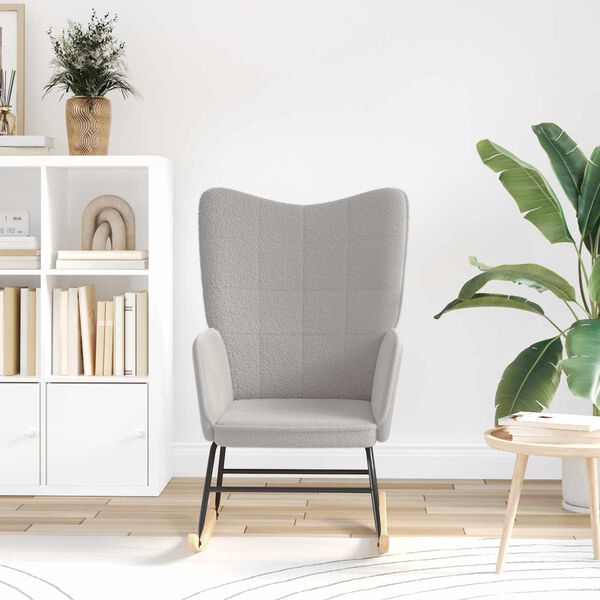 vidaXL Ljuljačka Svijetlo siva Sherpa Tkanina