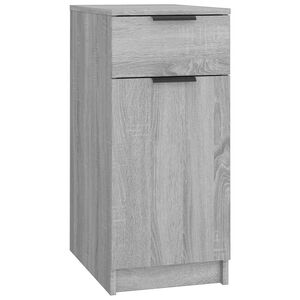 vidaXL Ormarić za radni stol siva boja hrasta 33,5 x 50 x 75 cm drveni
