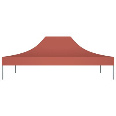 vidaXL Krov za šator za zabave 4,5 x 3 m terakota 270 g/m²