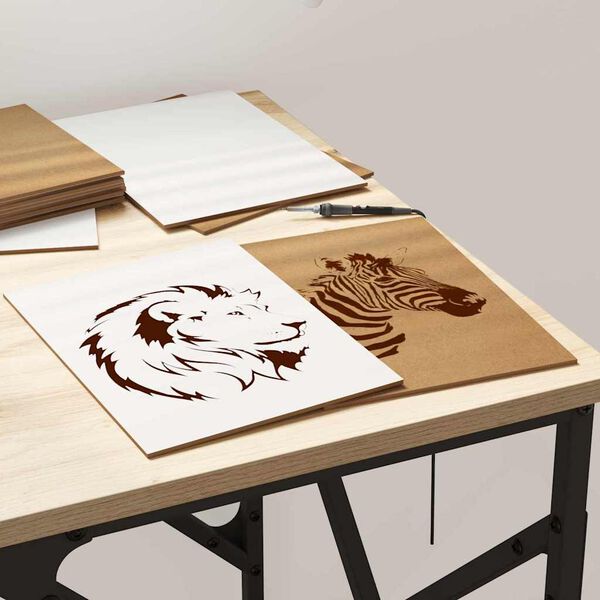 vidaXL Dekor Paneli 12 pcs Bijelo 21 x 30 x 0,27 cm Konstruirano drvo