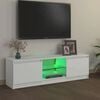 vidaXL TV ormarić s LED svjetlima bijeli 120 x 30 x 36 cm