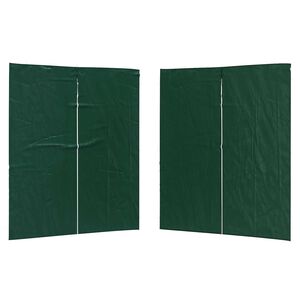 vidaXL Zid &scaron;atora za zabavu 2 kom. 200 x 195 cm Zelena PE i čelik