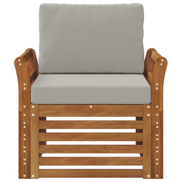 vidaXL Set vanjskih sofa s jastukom Prirodna 75,5 x 63 x 73 cm