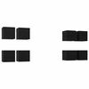 vidaXL Ormar za TV montiran na zid 8 pcs Crni hrast 30,5 x 30 x 30 cm