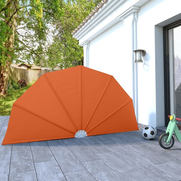 vidaXL Sklopiva bočna tenda terakota 160 cm