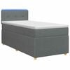 vidaXL Boxspring krevet s madracem Tamnosiva 80 x 200 cm Tkanina