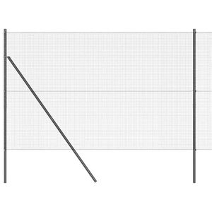 vidaXL Stup za ogradu Siva