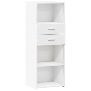 vidaXL Visoka komoda bijela 45 x 42,5 x 124 cm od konstruiranog drva