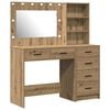 vidaXL Toaletni stol 2 pcs Smeđa 78.5 x 41 x 135 cm Konstruirano drvo