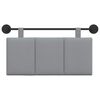 vidaXL Držeće uzglavlje Zidne Svijetlo siva 90 x 55 x 5 cm tkanina